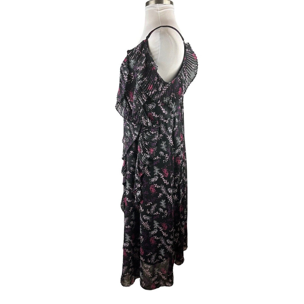NWT Lane Bryant Floral Tiered Ruffle Off-The-Shoulder Maxi Dress Plus Size 24 P - Picture 12 of 16